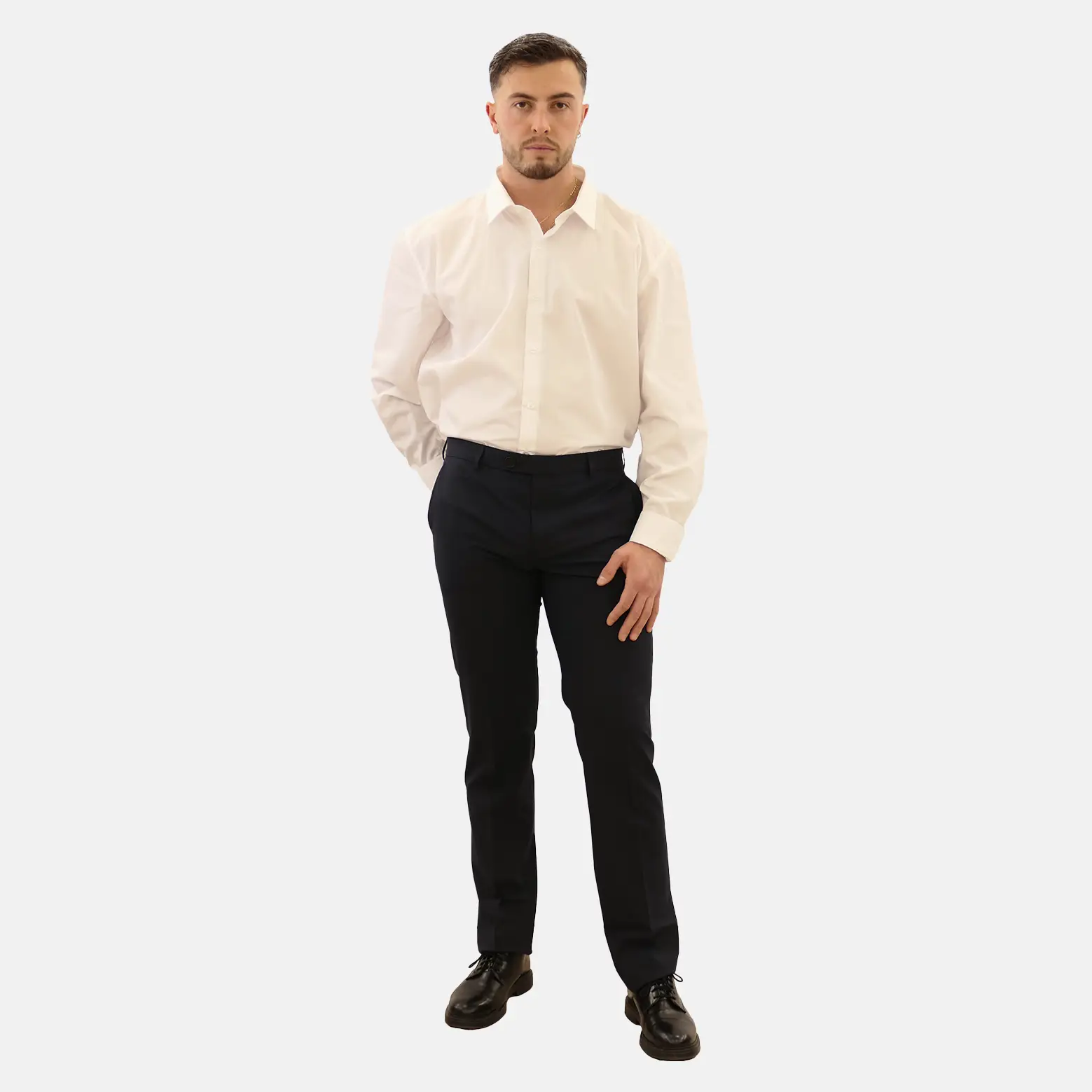 Chemise de travail Homme Manches Longues - Blanc