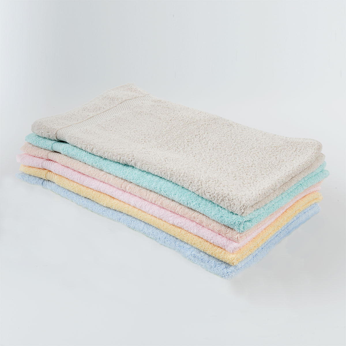 Collection DOLCE - Serviette de bain en coton à rayures texturées